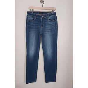 Judy Blue Straight Leg Jeans Women's 11/30 Dark Wash Stretch Denim Mid Rise